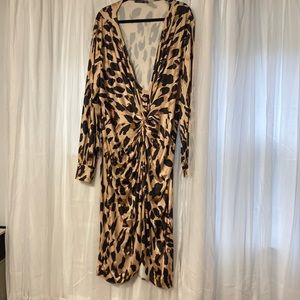 Size 24 dress. Leopard pattern.